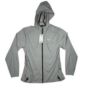 ASRV CH-1051 Windbreaker Hoodie Mens Large Slate Grey Full Zip Performance New